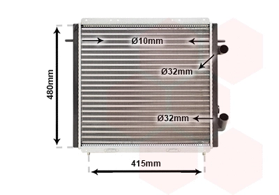 Radiator, engine cooling (43002159)