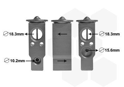 Expansion Valve, air conditioning (53001703)