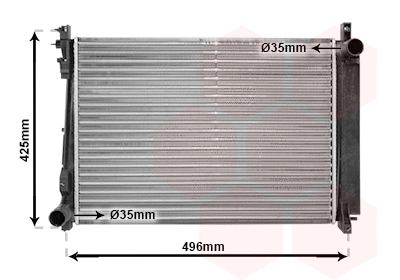 Radiator, engine cooling (07002080)