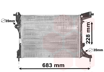 Radiator, engine cooling (17002413)