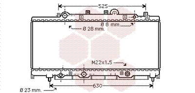 Radiator, engine cooling (73002072)