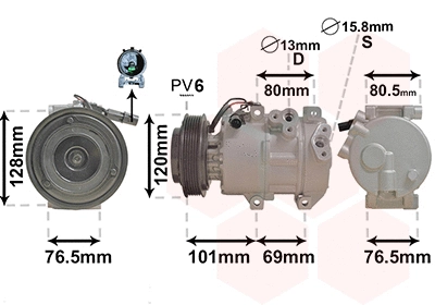 Compressor, air conditioning (8301K703)