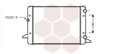 Radiator, engine cooling (58002120)