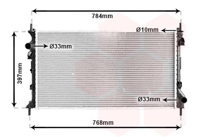 Radiator, engine cooling (18002382)