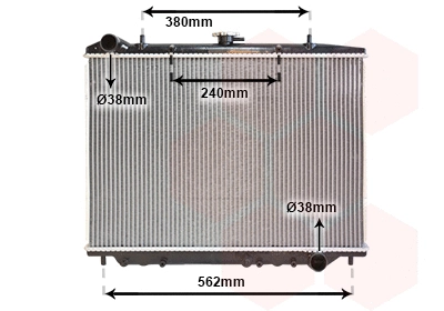 Radiator, engine cooling (37002456)