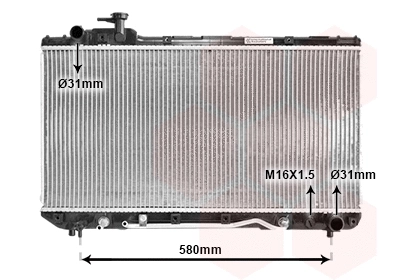 Radiator, engine cooling (53002220)