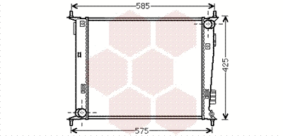 Radiator, engine cooling (83002135)