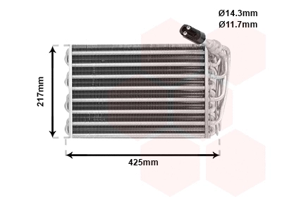 Evaporator, air conditioning (4000V010)