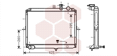 Radiator, engine cooling (83002053)