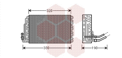 Evaporator, air conditioning (3000V462)