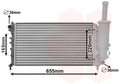 Radiator, engine cooling (17002999)