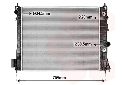 Radiator, engine cooling (37002655)