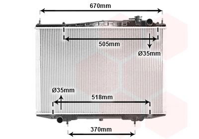 Radiator, engine cooling (13002266)