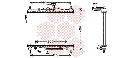 Radiator, engine cooling (82002100)