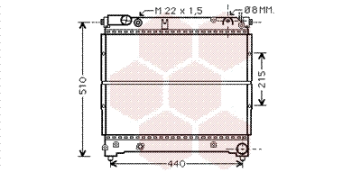Radiator, engine cooling (52002070)