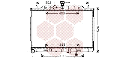 Radiator, engine cooling (13002294)