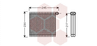 Evaporator, air conditioning (2700V217)