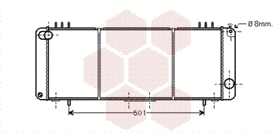 Radiator, engine cooling (21002016)