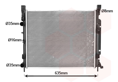 Radiator, engine cooling (43012470)