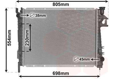 Radiator, engine cooling (20012703)