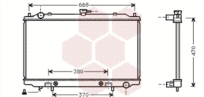 Radiator, engine cooling (13002189)