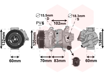 Compressor, air conditioning (5300K627)