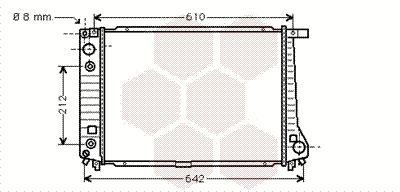 Radiator, engine cooling (06002126)