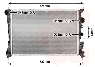 Radiator, engine cooling (30002691)