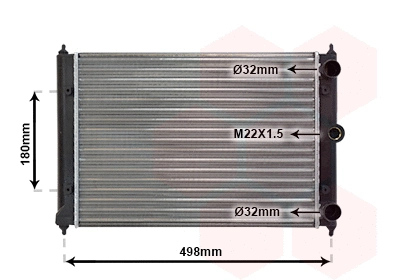 Radiator, engine cooling (58002092)