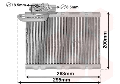 Evaporator, air conditioning (4000V405)