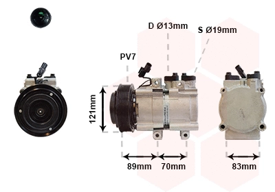 Compressor, air conditioning (8200K257)