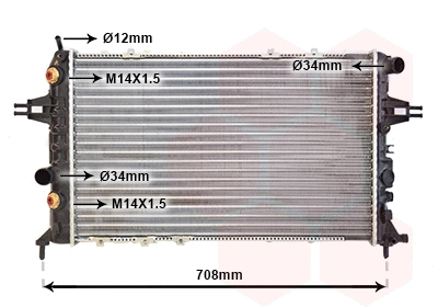 Radiator, engine cooling (37002253)