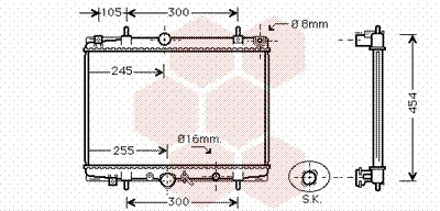 Radiator, engine cooling (40002200)