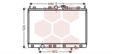 Radiator, engine cooling (32002189)