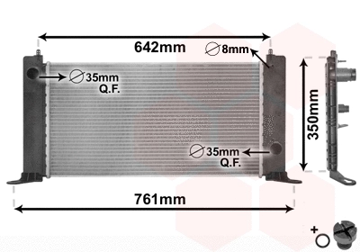 Radiator, engine cooling (17002243)