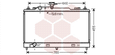 Radiator, engine cooling (27002222)