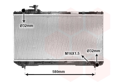 Radiator, engine cooling (53002219)