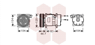 Compressor, air conditioning (5800K309)