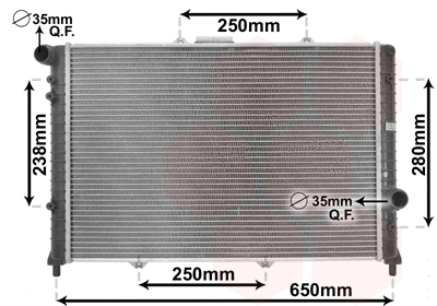 Radiator, engine cooling (01002091)