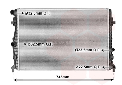 Radiator, engine cooling (58012717)