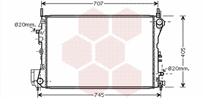 Radiator, engine cooling (37002395)