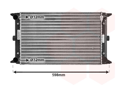 Radiator, engine cooling (58002005)