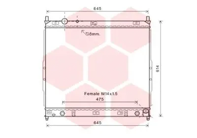 Radiator, engine cooling (81002121)