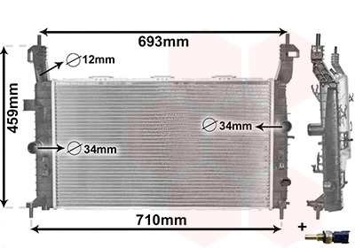 Radiator, engine cooling