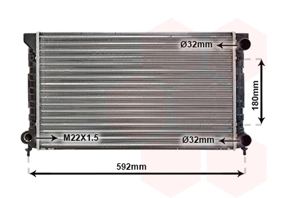 Radiator, engine cooling (58002071)