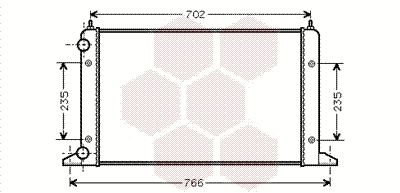 Radiator, engine cooling (58002133)