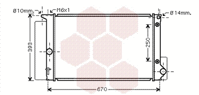 Radiator, engine cooling (53002474)