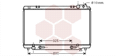 Radiator, engine cooling (53002458)