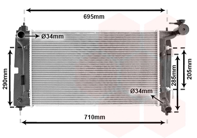 Radiator, engine cooling (53002290)