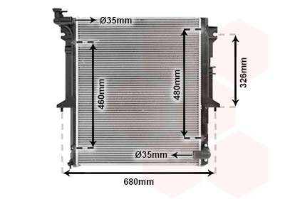 Radiator, engine cooling (32002203)